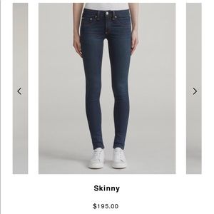 RAG AND BONE SKINNY JEANS NEW